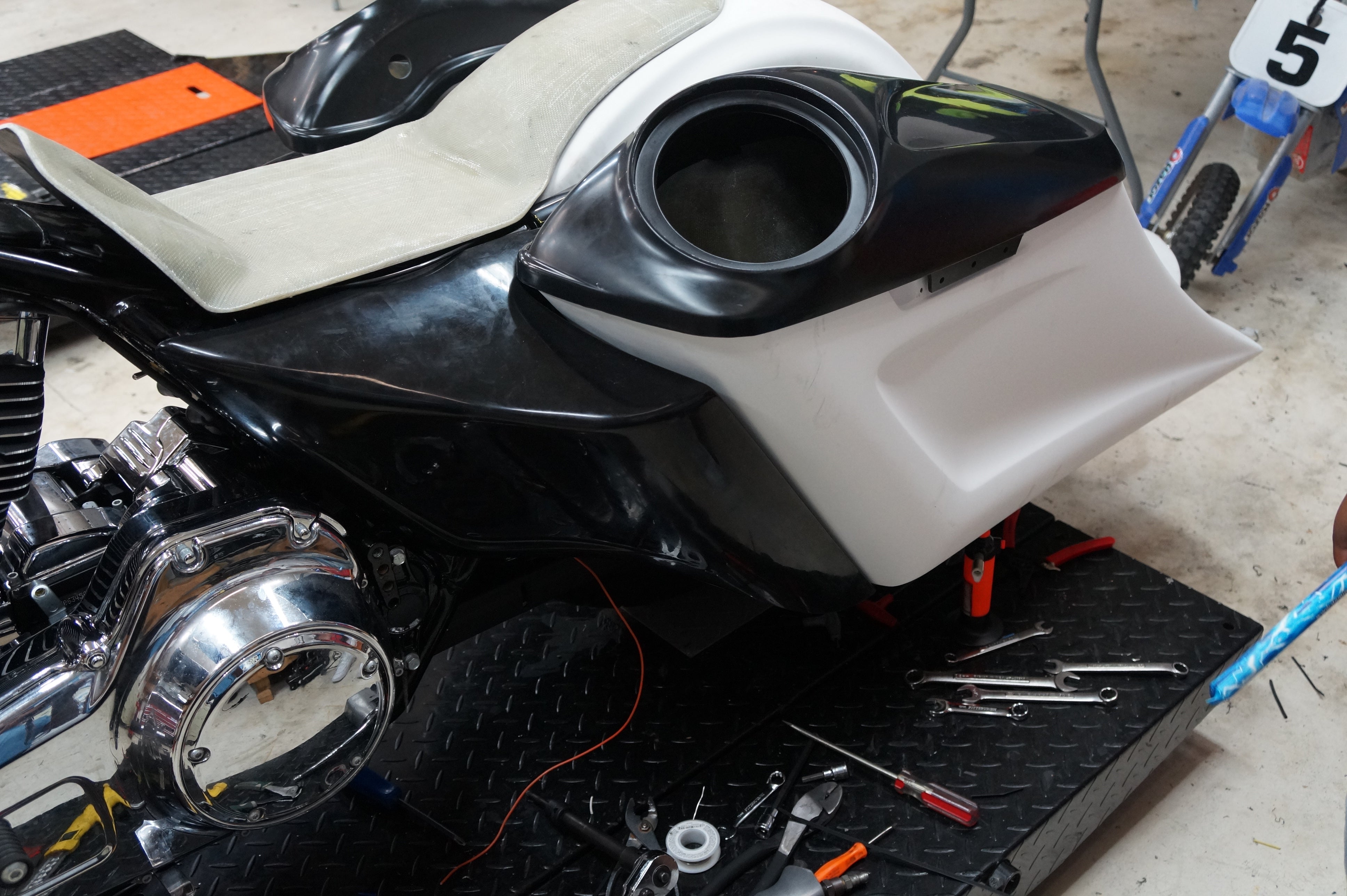 Blue road glide Build 2015